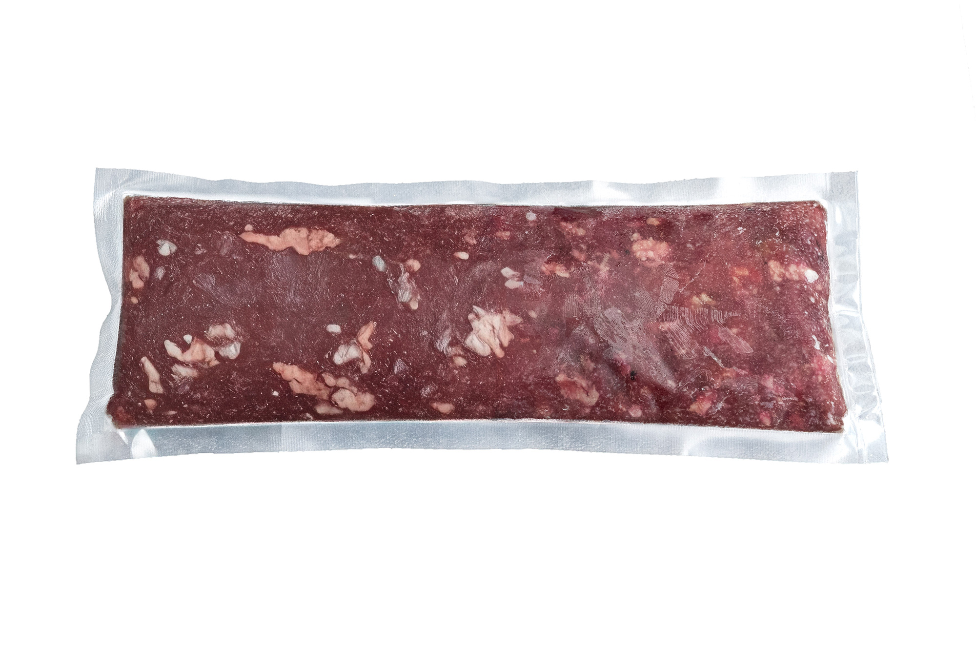 Gefrorenes BARF-Fleisch vakuumverpackt